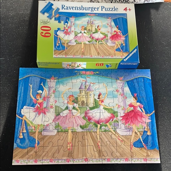 Ravensburger Other - Ravensburger Enchanting Ballet Puzzle with Blue and Pink - 60 pieces
